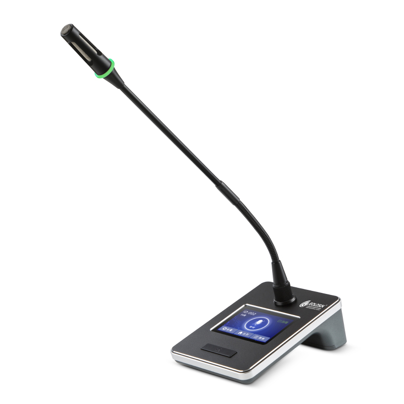 触摸式阵列数字视像跟踪会议主席/代表单元3.5寸（金属座）